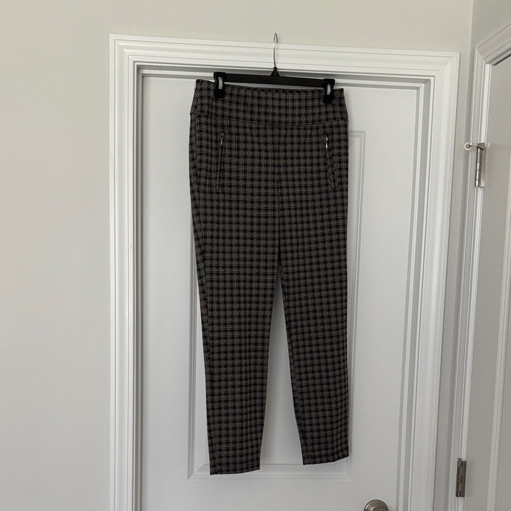 Soho Apparel Black and Brown Trousers High Waist